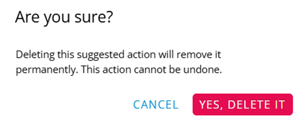 delete action confirmation message